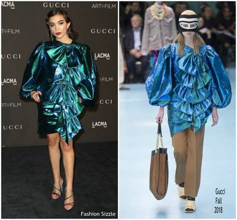 Rowan Blanchard, wearing Gucci, attends 2018 LACMA Art